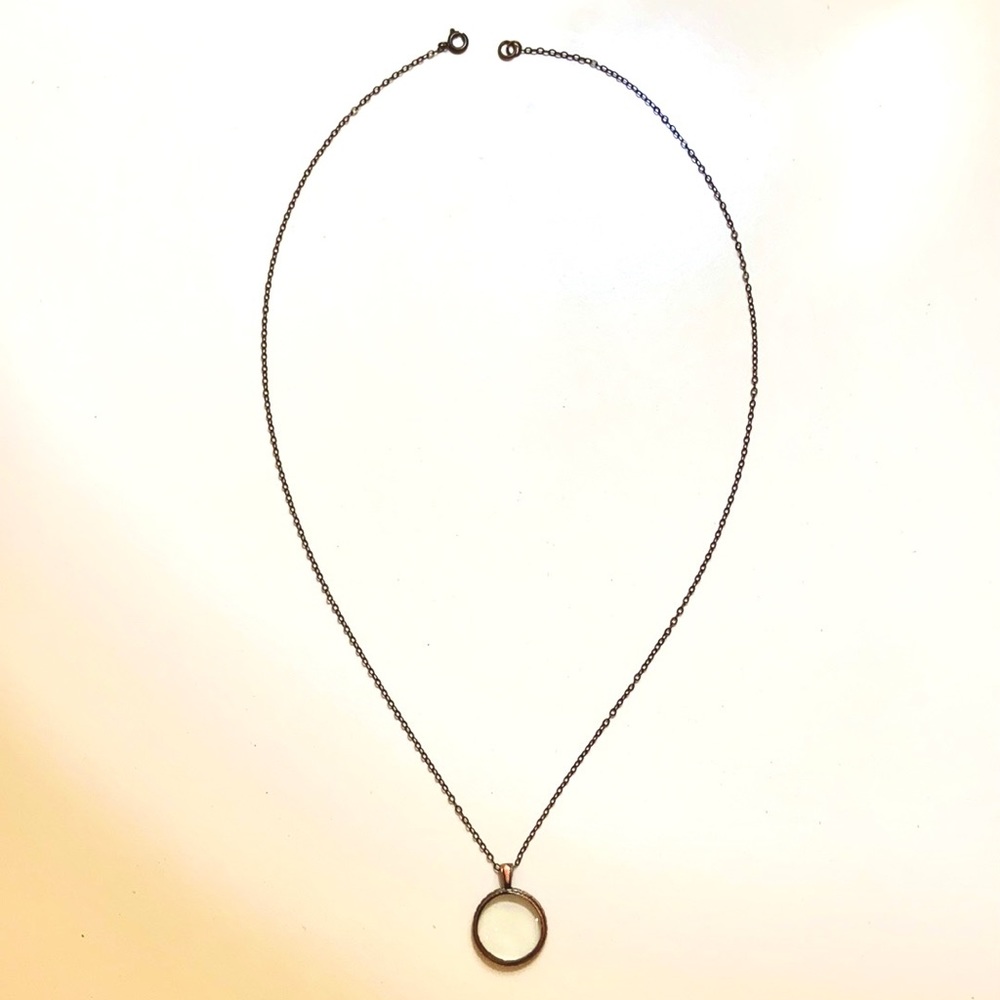 Magnifying Glass Pendant Necklace